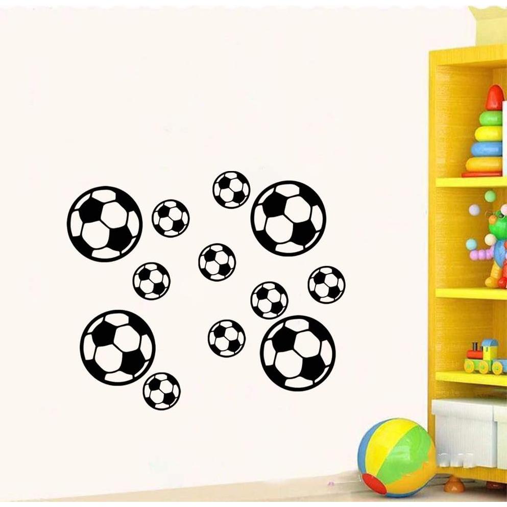 Calcomanías de Pared de Fútbol Thovorrnl - 12 Piezas PVC