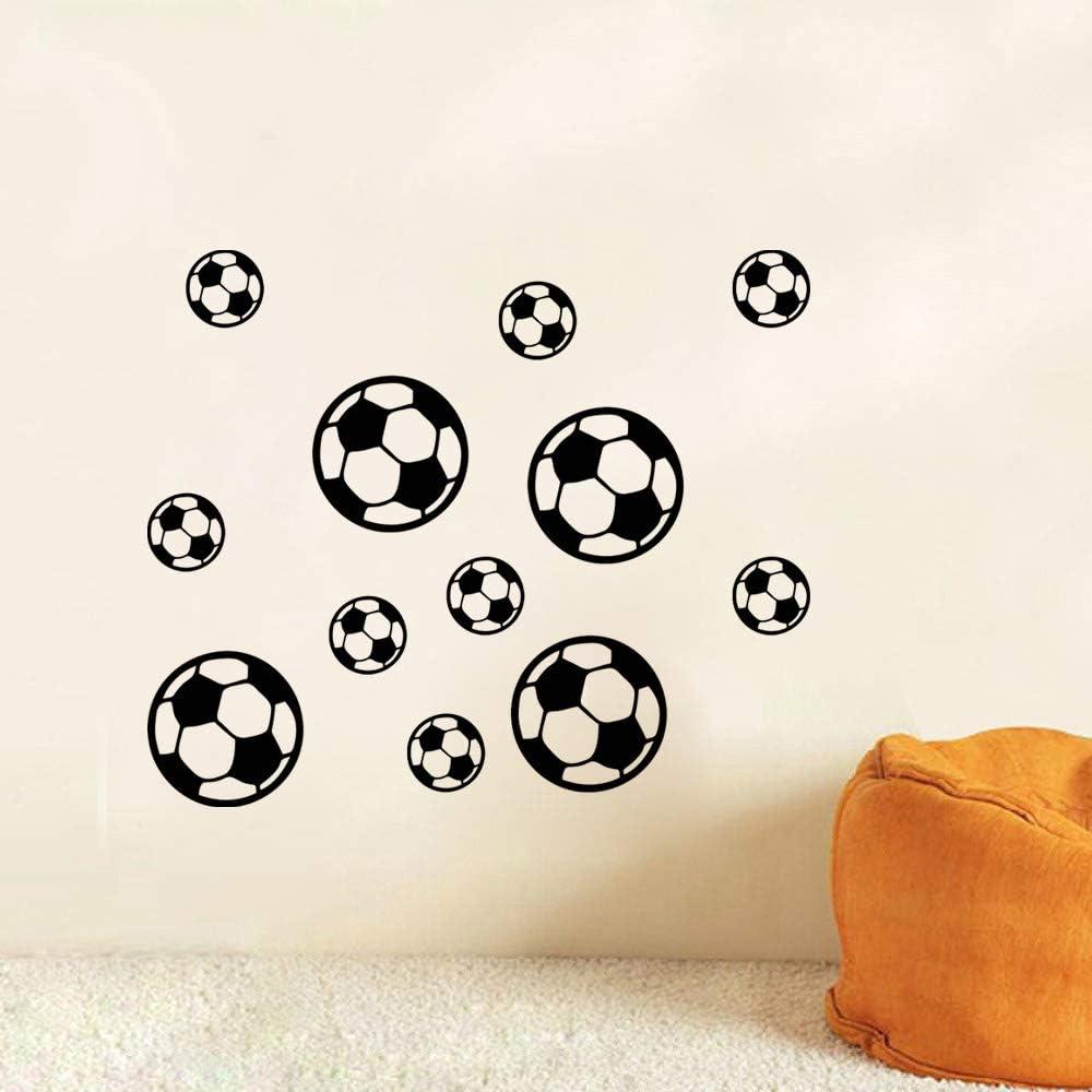 Calcomanías de Pared de Fútbol Thovorrnl - 12 Piezas PVC