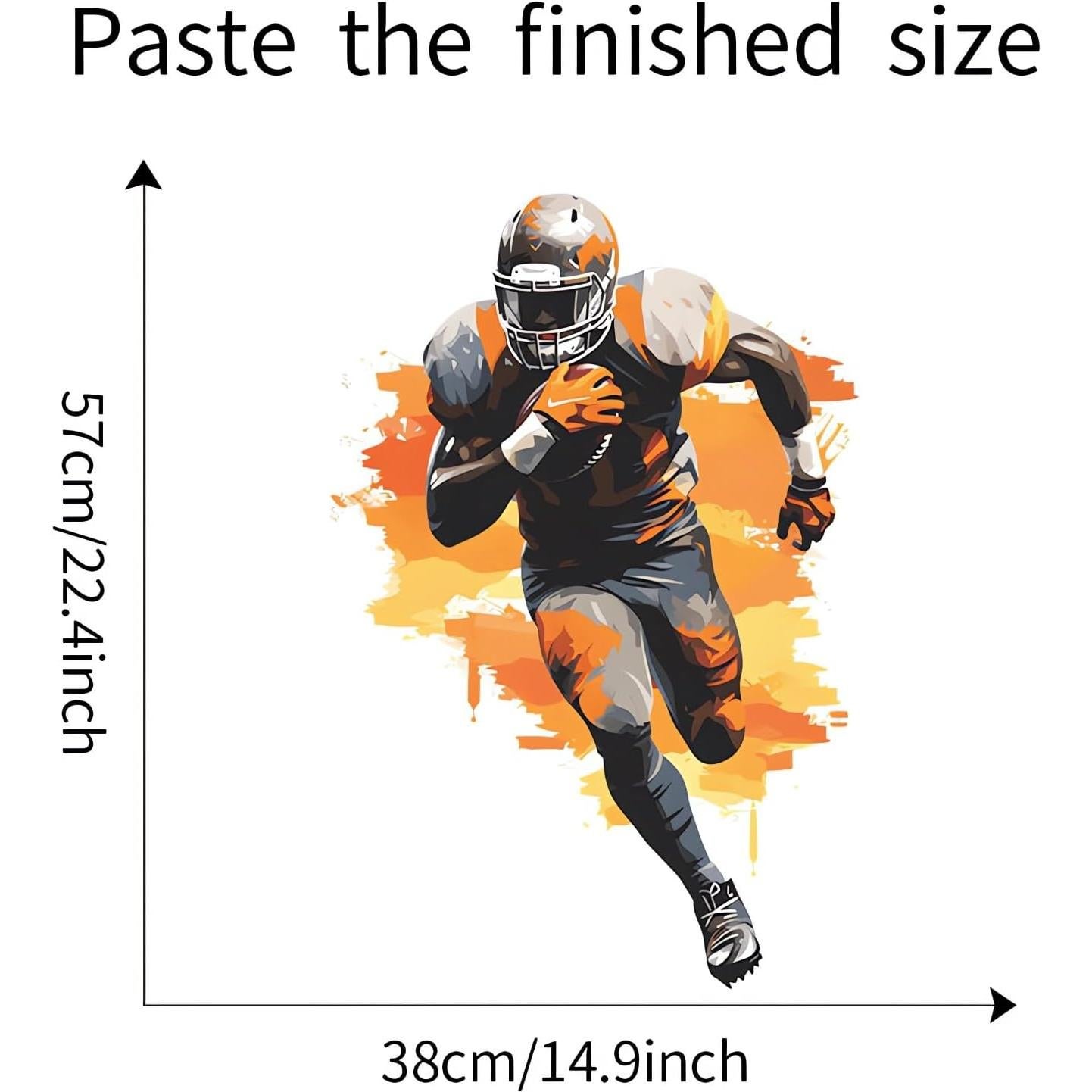 Calcomanías de Pared Sacinora Jugador de Fútbol 40x60cm