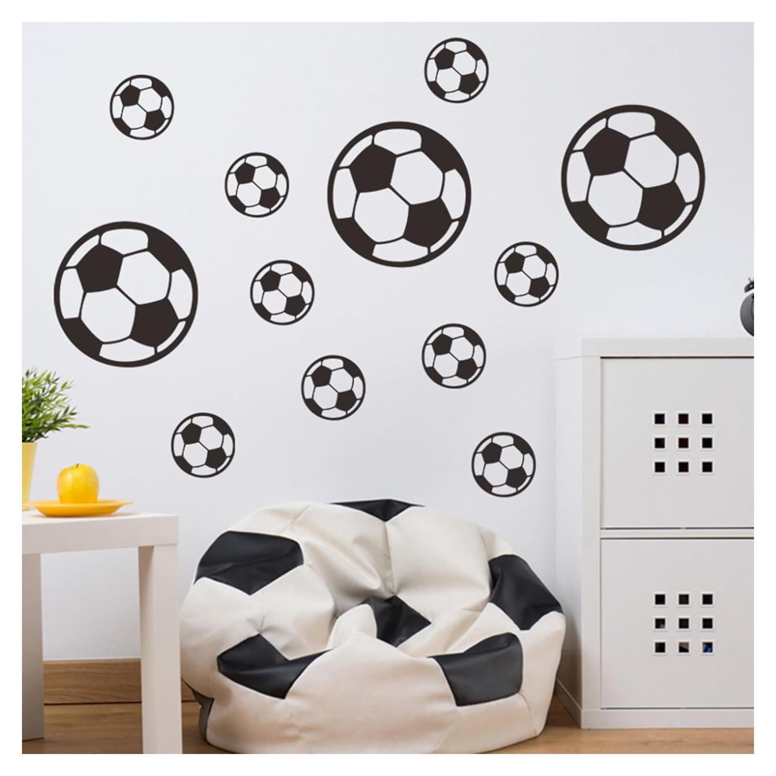 Calcomanías de Fútbol Genérico 52 Pcs para Decoración de Pared