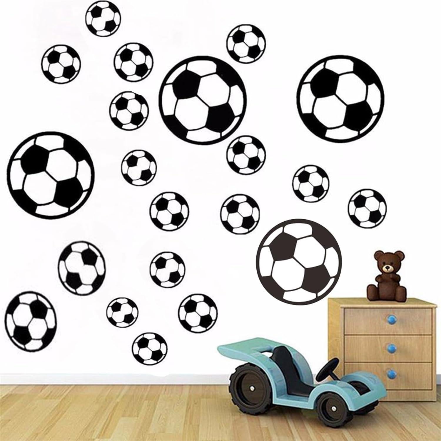Calcomanías de Fútbol Genérico 52 Pcs para Decoración de Pared