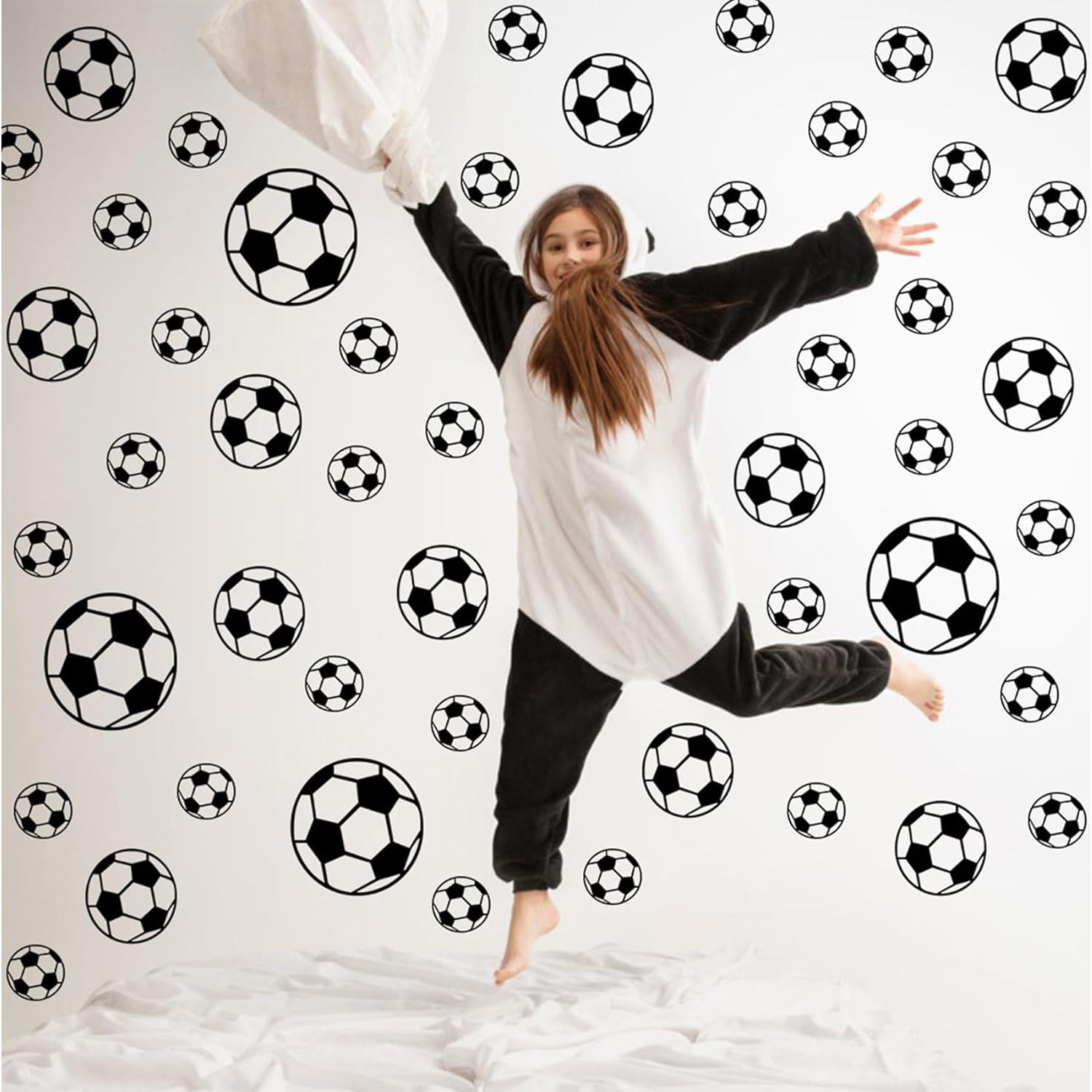 Calcomanías de Fútbol Genérico 52 Pcs para Decoración de Pared