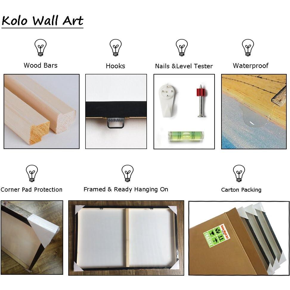 Impresiones de Arte de Pared KLVOS Fútbol 30x90cm Enmarcado