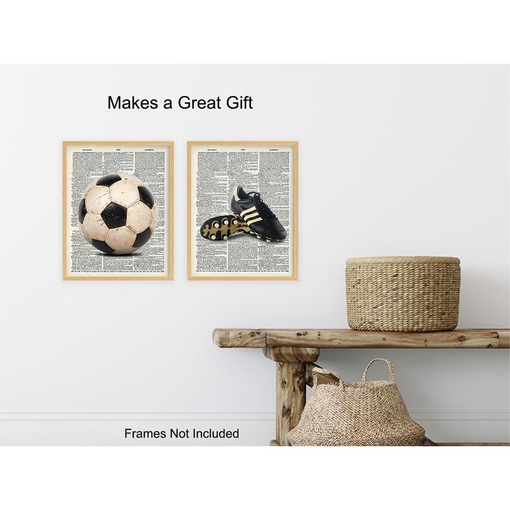 Arte de Pared Fútbol Vintage 11x14 - Decoración Retro