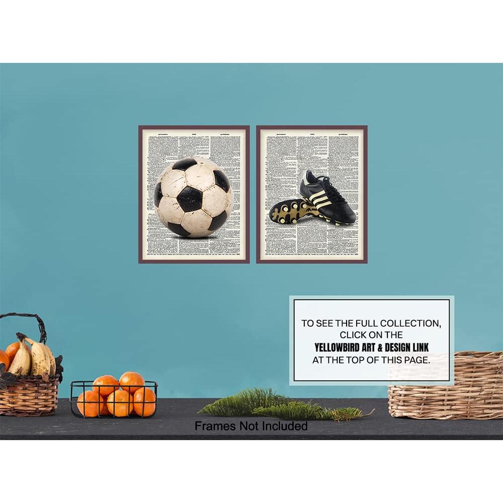 Arte de Pared Fútbol Vintage 11x14 - Decoración Retro