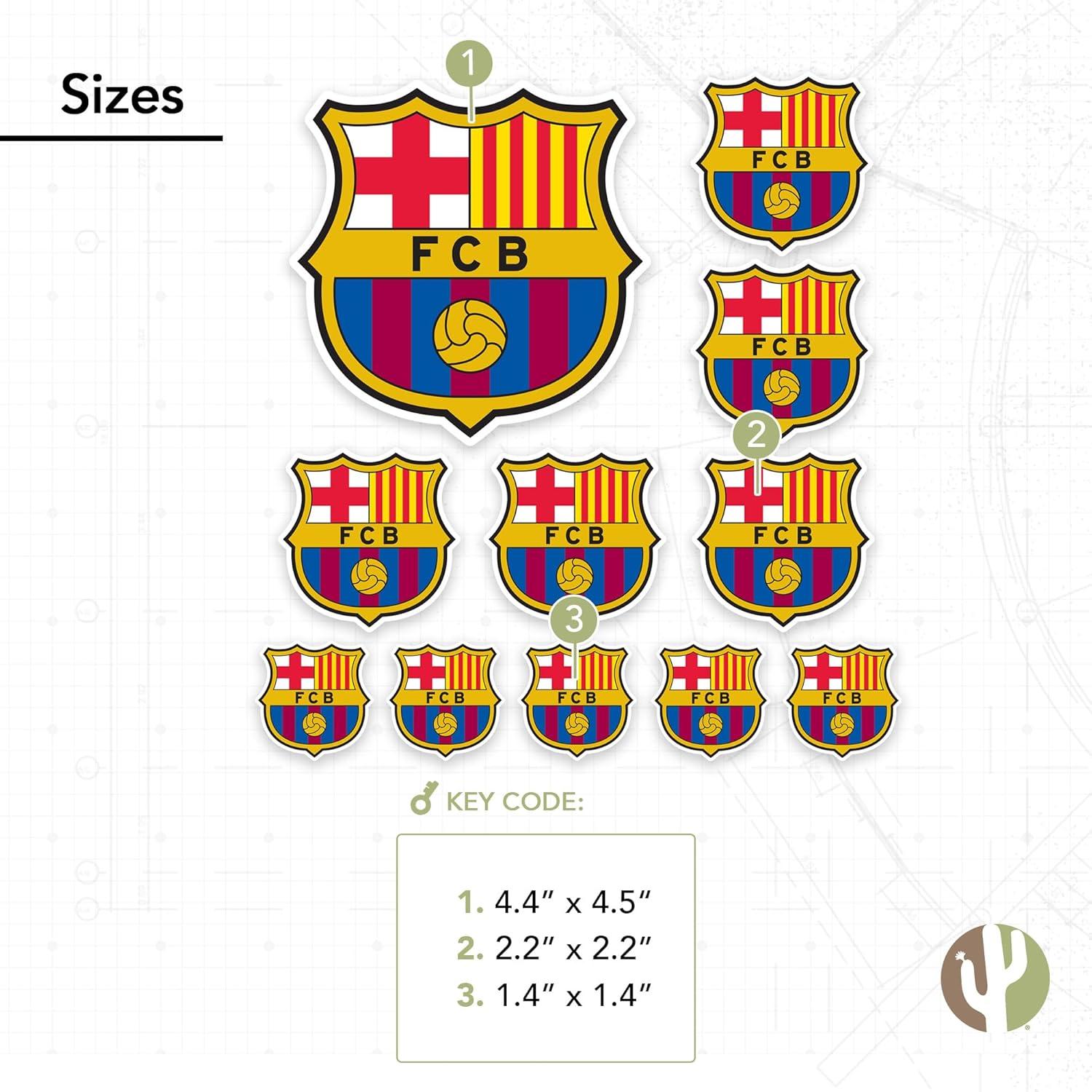 Calcomanía FC Barcelona Desert Cactus 21.6x27.9 cm Vinilo