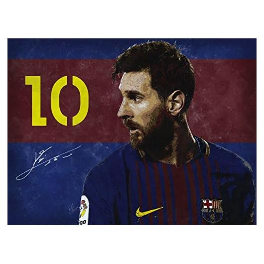 Póster de Lionel Messi 61x46 cm Arte de Pared Brillante