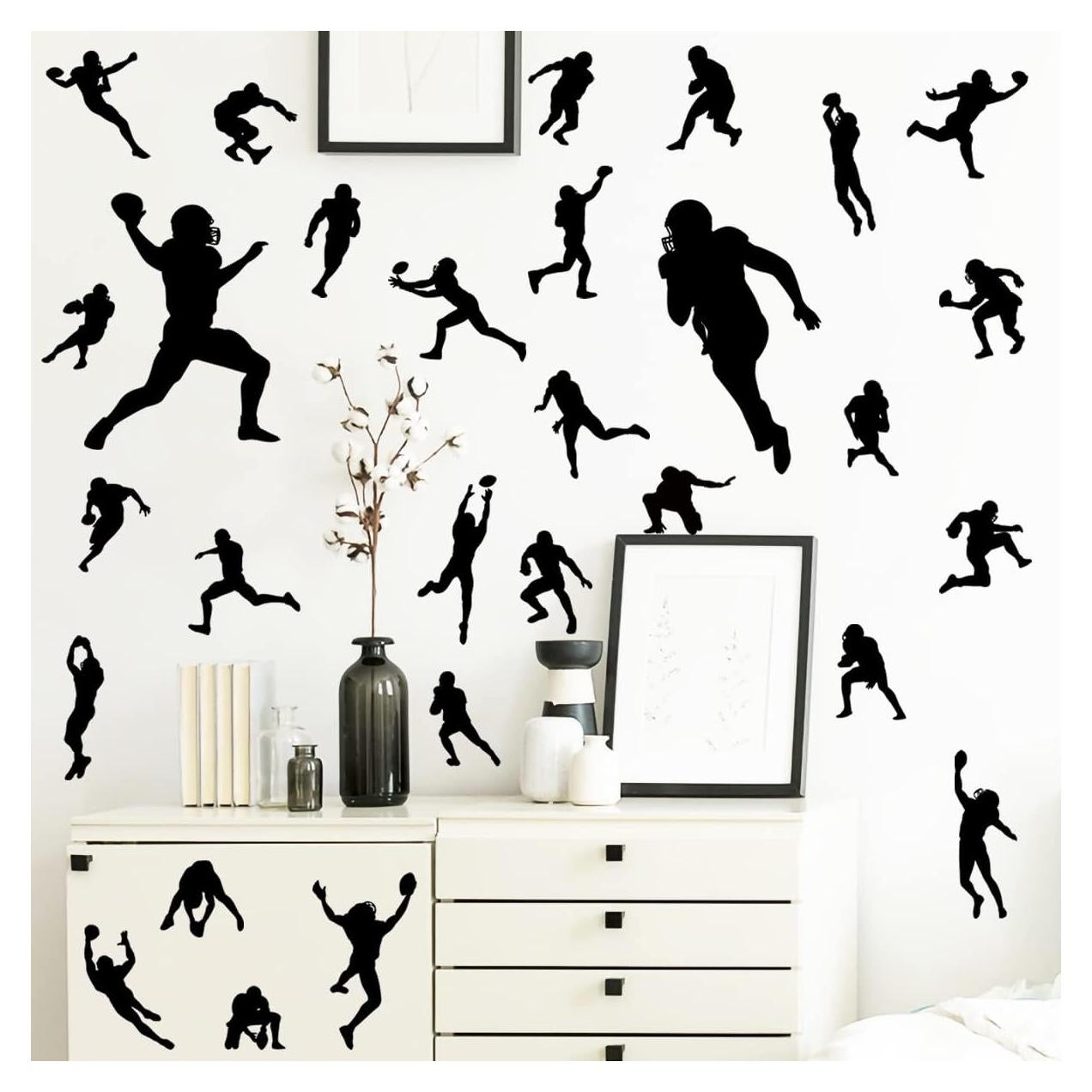 Calcomanías de Pared de Jugadores de Fútbol MEFOSS - 4 Hojas