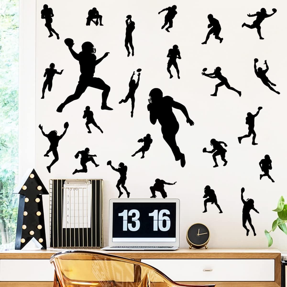 Calcomanías de Pared de Jugadores de Fútbol MEFOSS - 4 Hojas