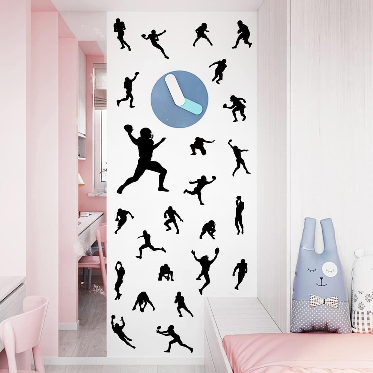 Calcomanías de Pared de Jugadores de Fútbol MEFOSS - 4 Hojas