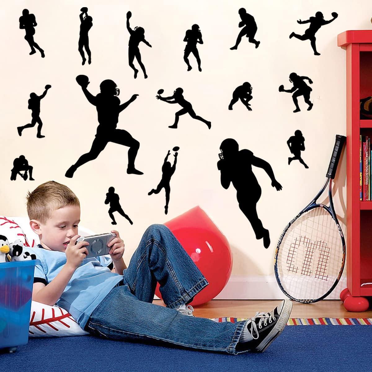 Calcomanías de Pared de Jugadores de Fútbol MEFOSS - 4 Hojas