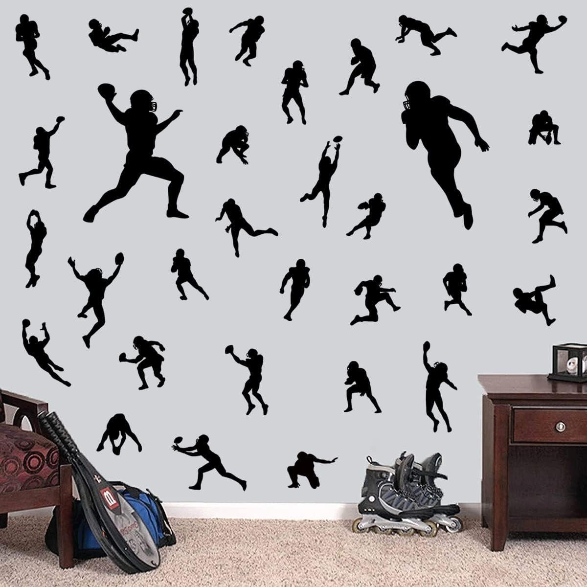 Calcomanías de Pared de Jugadores de Fútbol MEFOSS - 4 Hojas