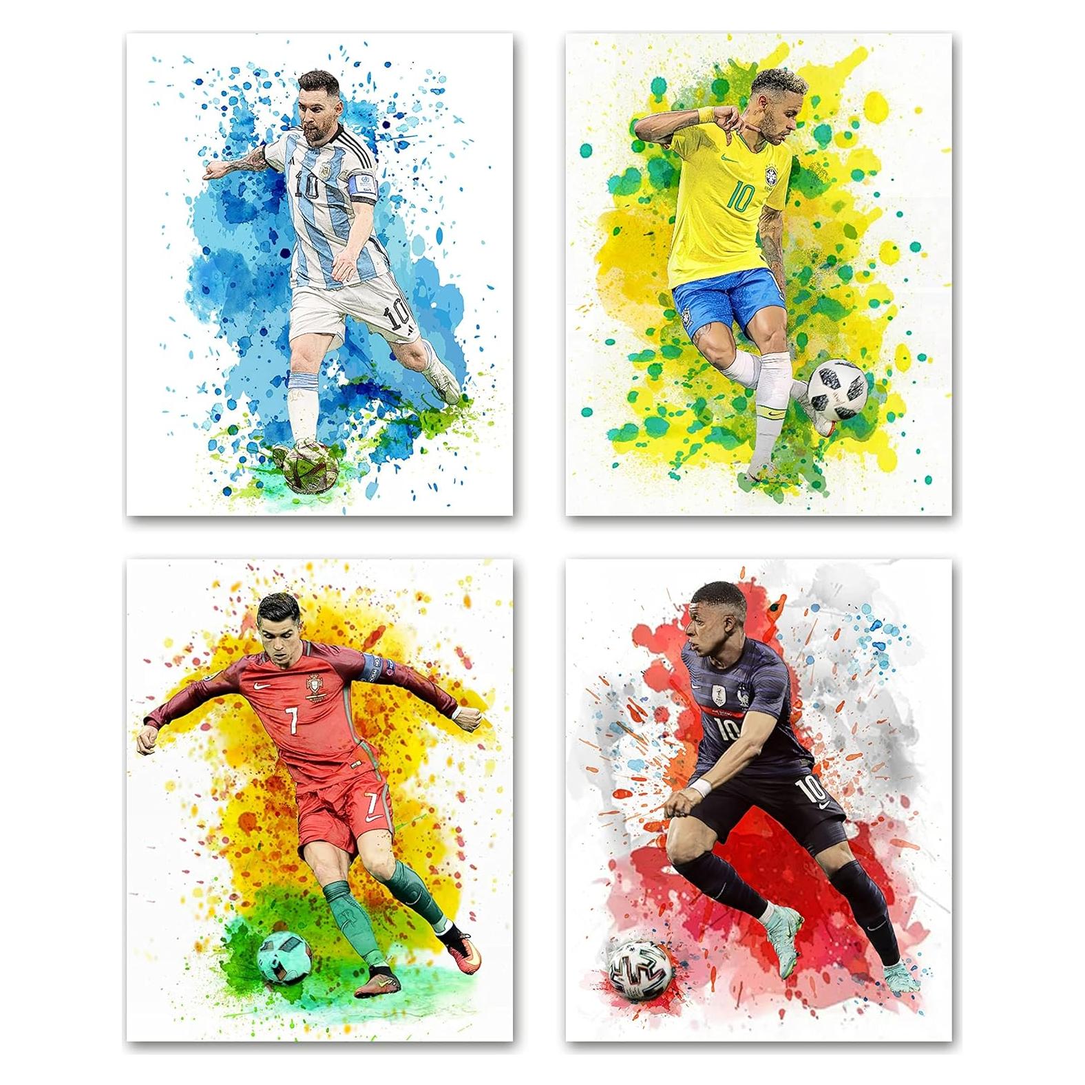 Impresiones de arte en lienzo Nidemao - Set de 4 (30x38 cm)