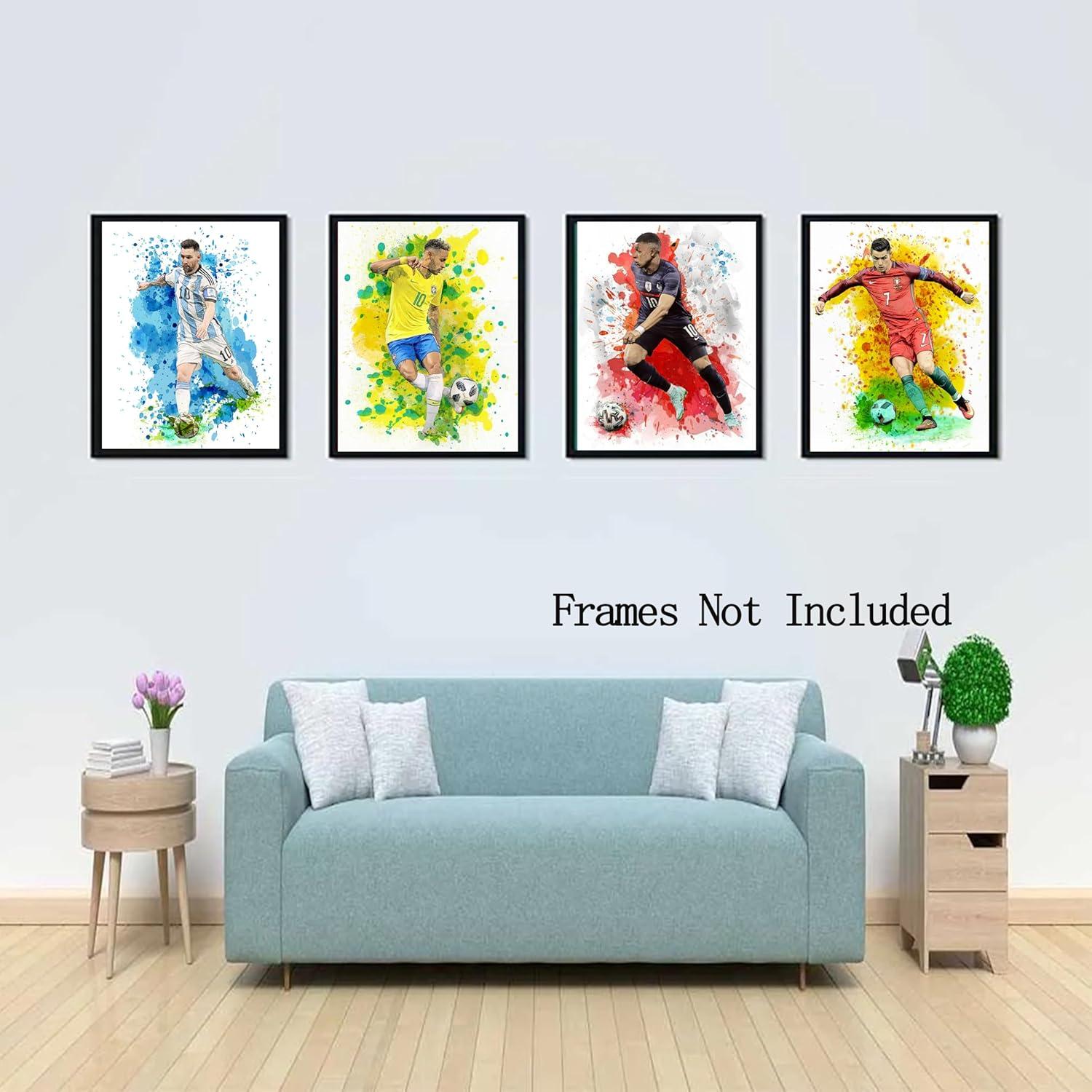 Impresiones de arte en lienzo Nidemao - Set de 4 (30x38 cm)