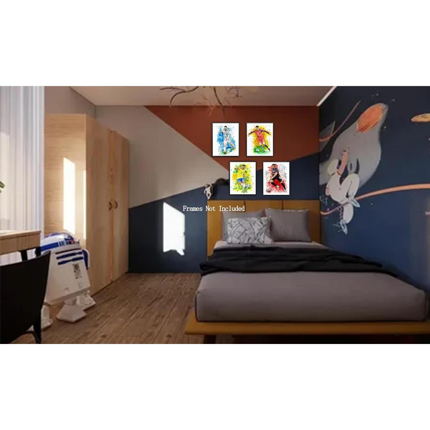 Impresiones de arte en lienzo Nidemao - Set de 4 (30x38 cm)