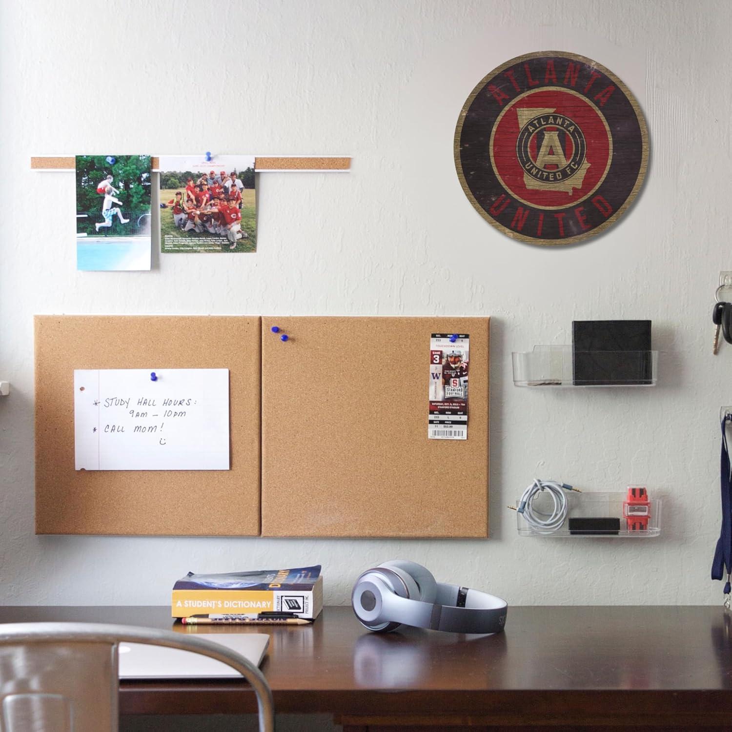 Cartel de Madera Atlanta United FC 30.48 cm Decoración Pared