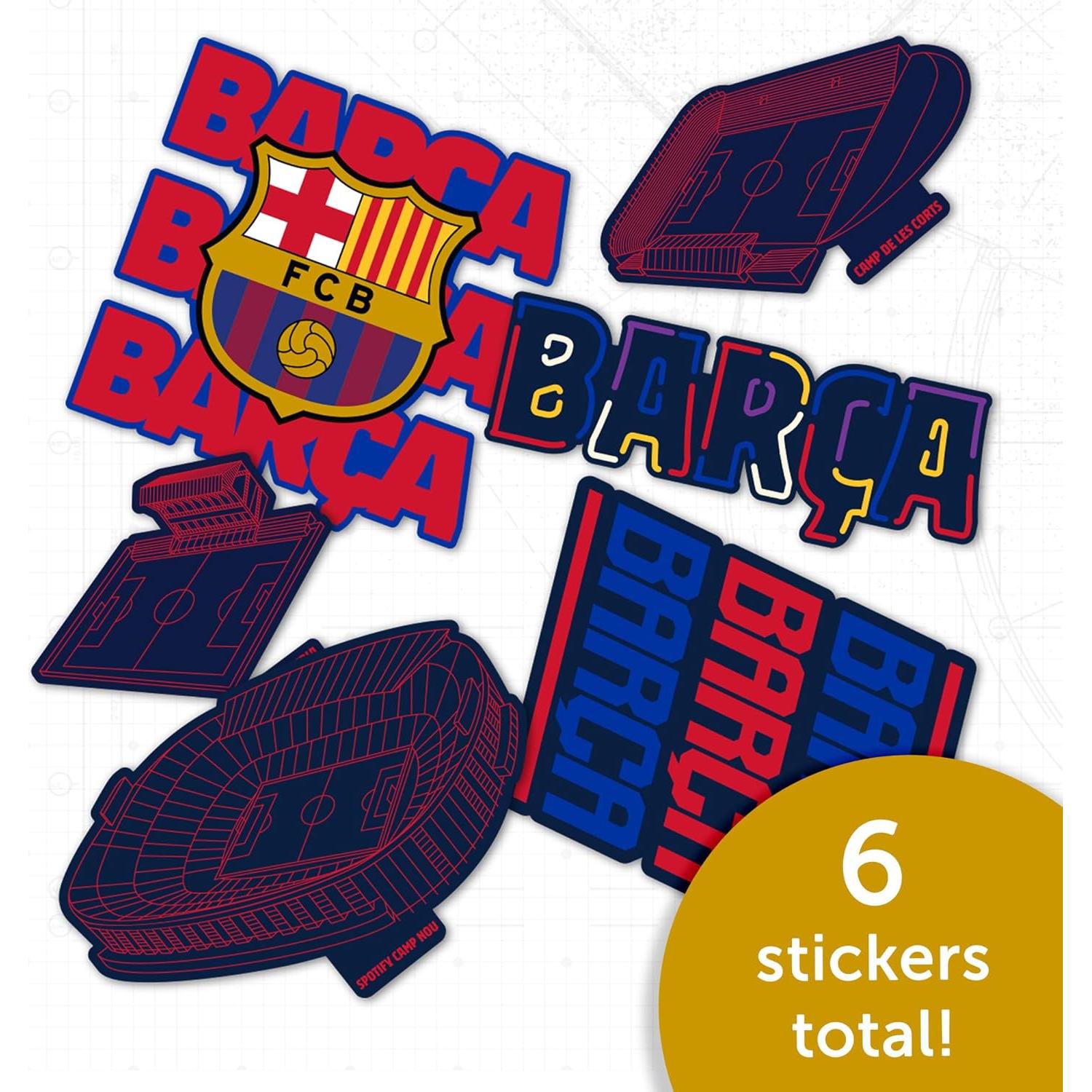 Calcomanías FC Barcelona Desert Cactus Vinilo 21.6x27.9cm