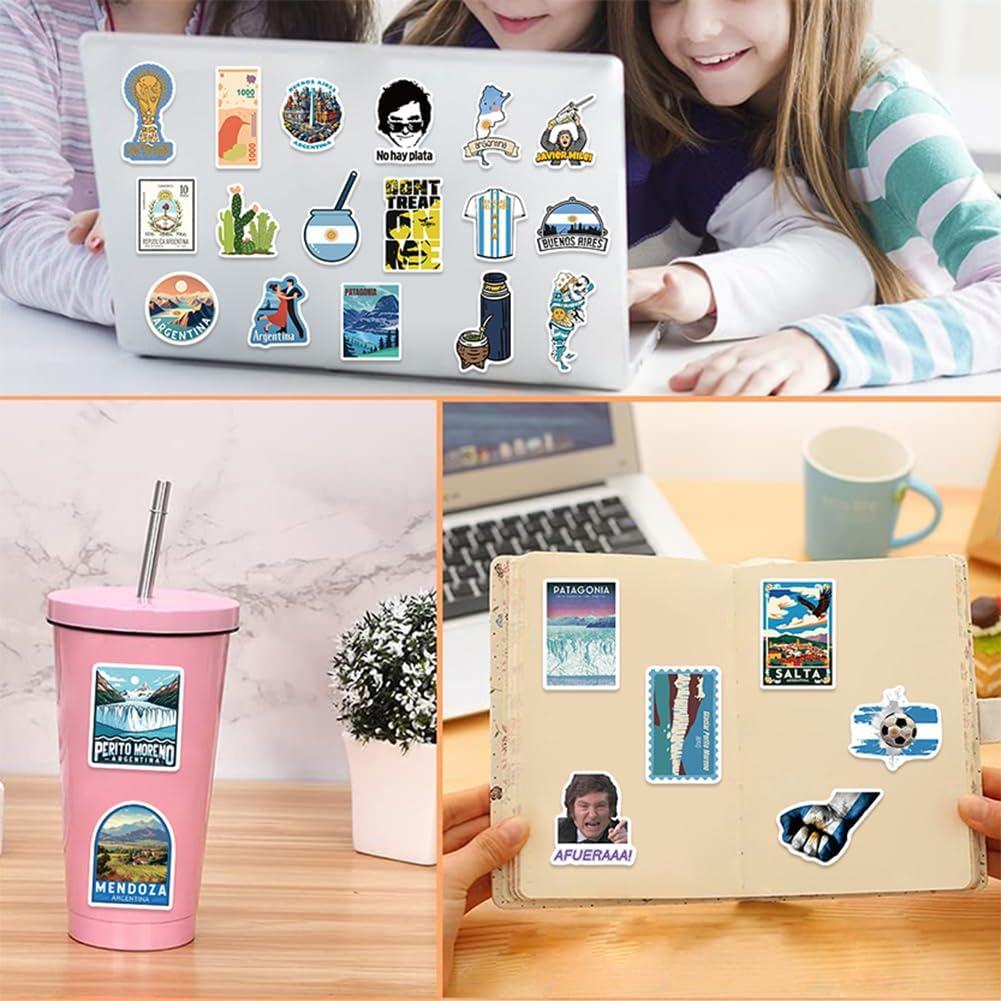 Pegatinas de Vinilo LIFEPAL - 50 Pcs Temática Argentina