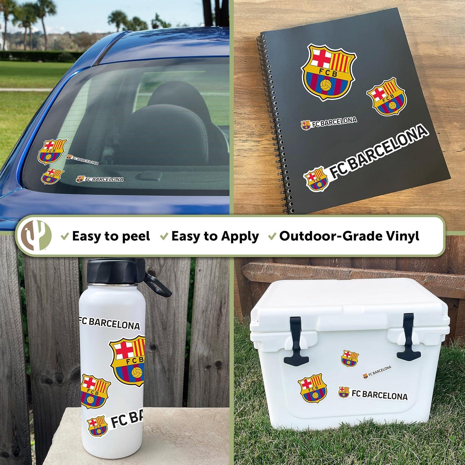 Calcomanía FC Barcelona Desert Cactus 21.6x27.9 cm Vinilo