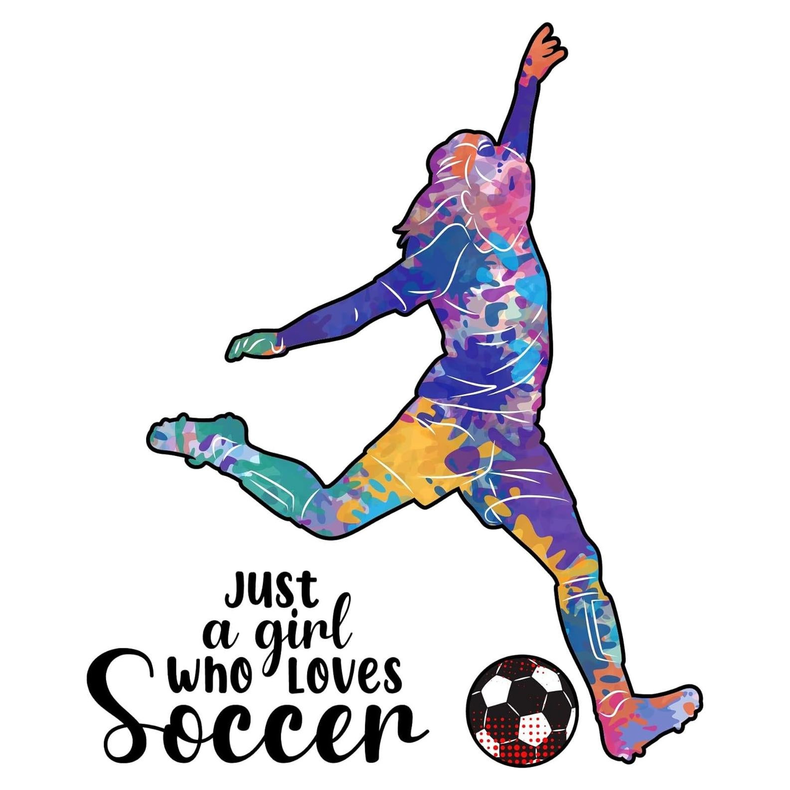 Calcomanía de Pared Design With Vinyl - Jugadora Fútbol 30.48x25.4cm