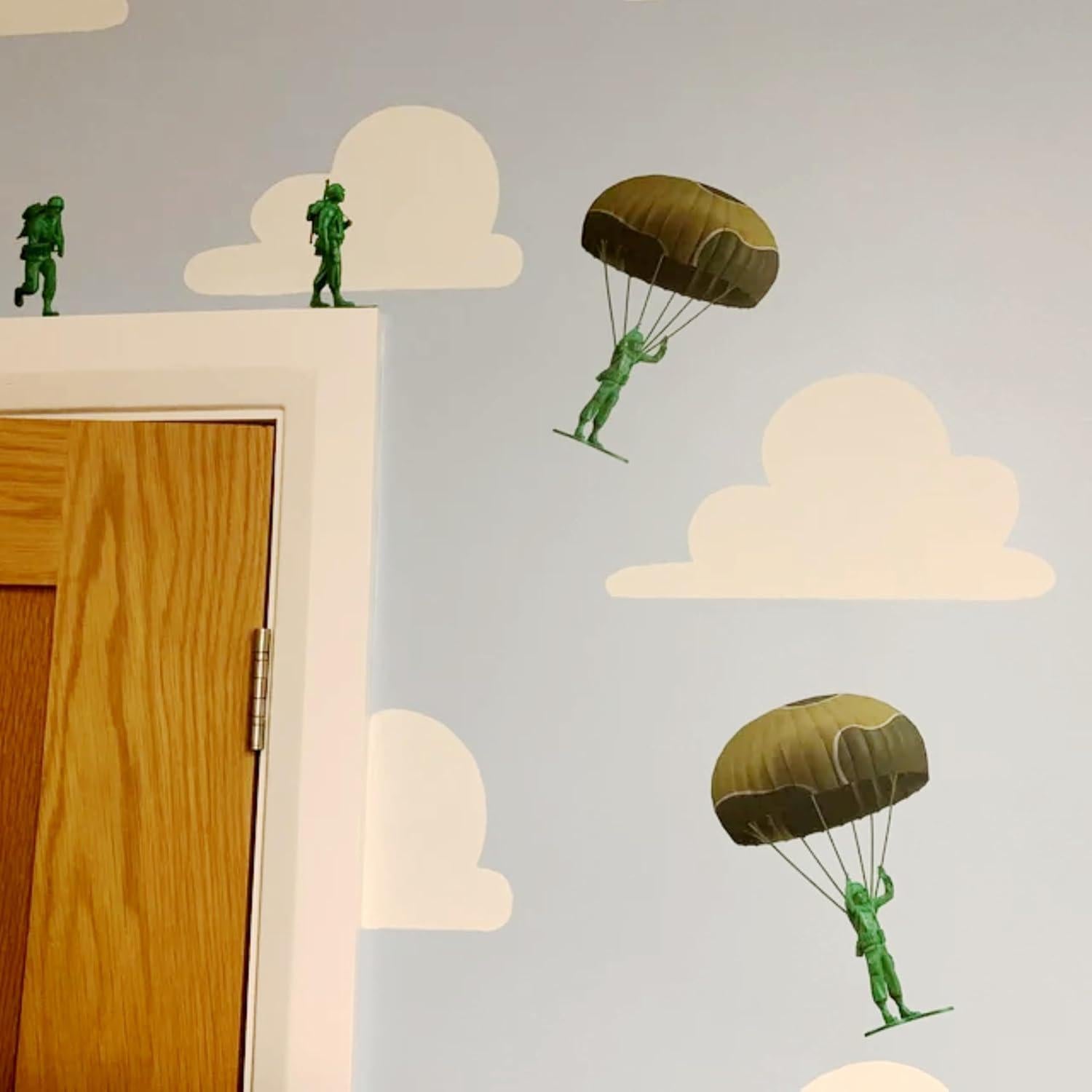 Pegatinas de Vinilo para Pared Nubes Gris Claro 40 Piezas