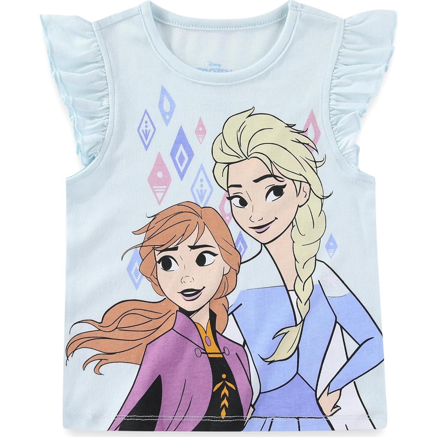 Conjunto Falda Tul y Camiseta Moana Frozen Niñas 3T Azul