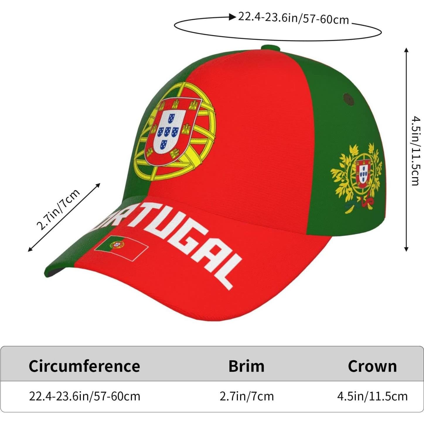 Gorra Unisex Portuguesa Ajustable DABOYOZHZH con Protección UV