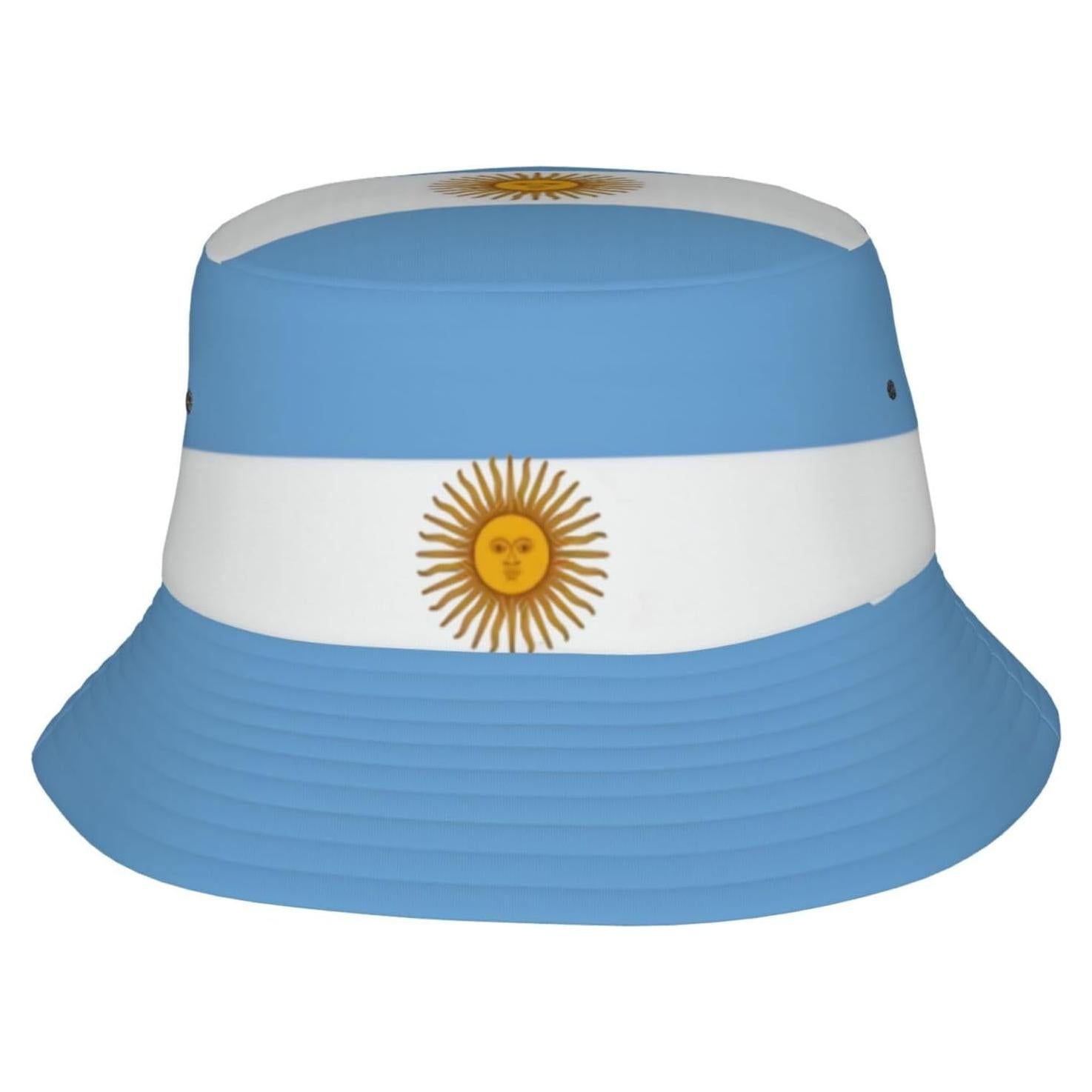 Gorro de Cubo Unisex con Bandera Argentina - Protección Solar