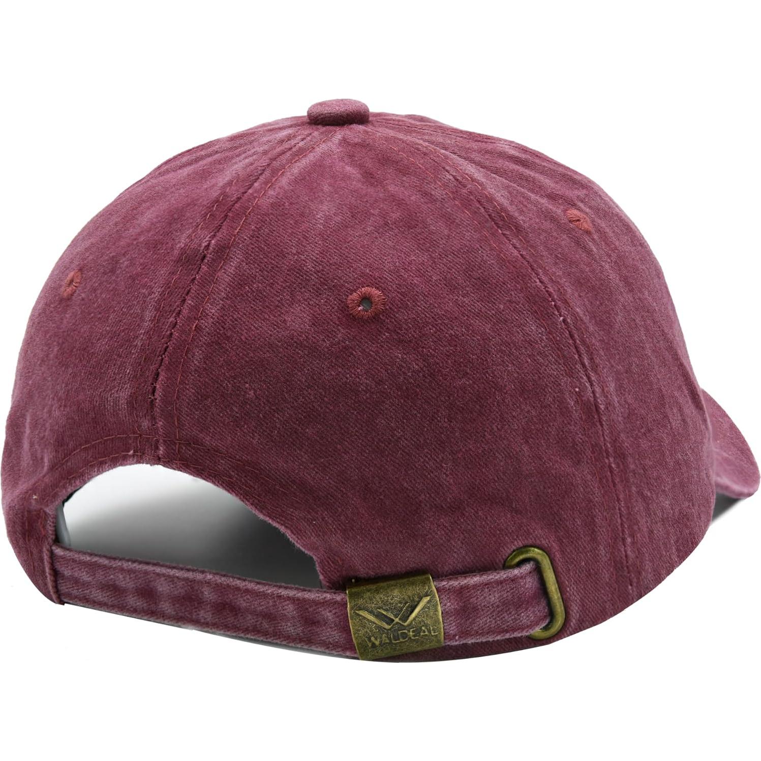 Gorra de Pickleball Ajustable Bordada 100% Algodón Roja