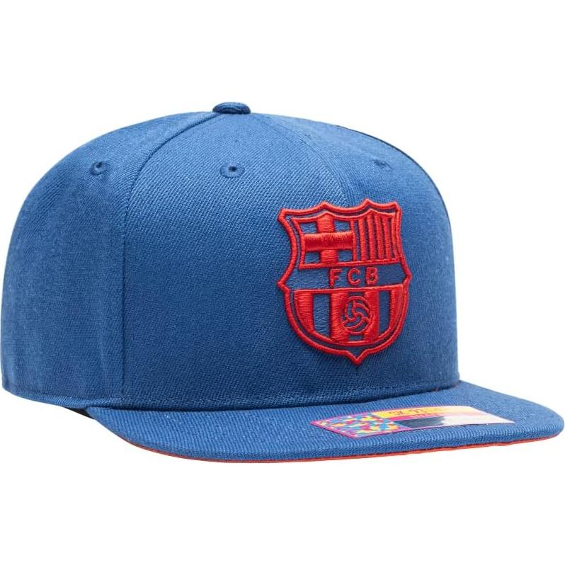 Gorro de Fútbol Ajustable Snapback Barcelona Crayon Azul