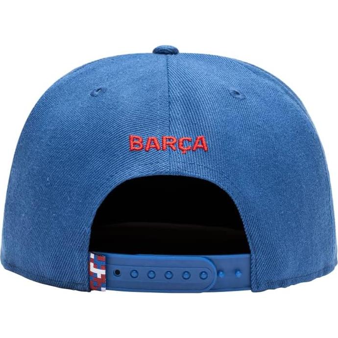 Gorro de Fútbol Ajustable Snapback Barcelona Crayon Azul