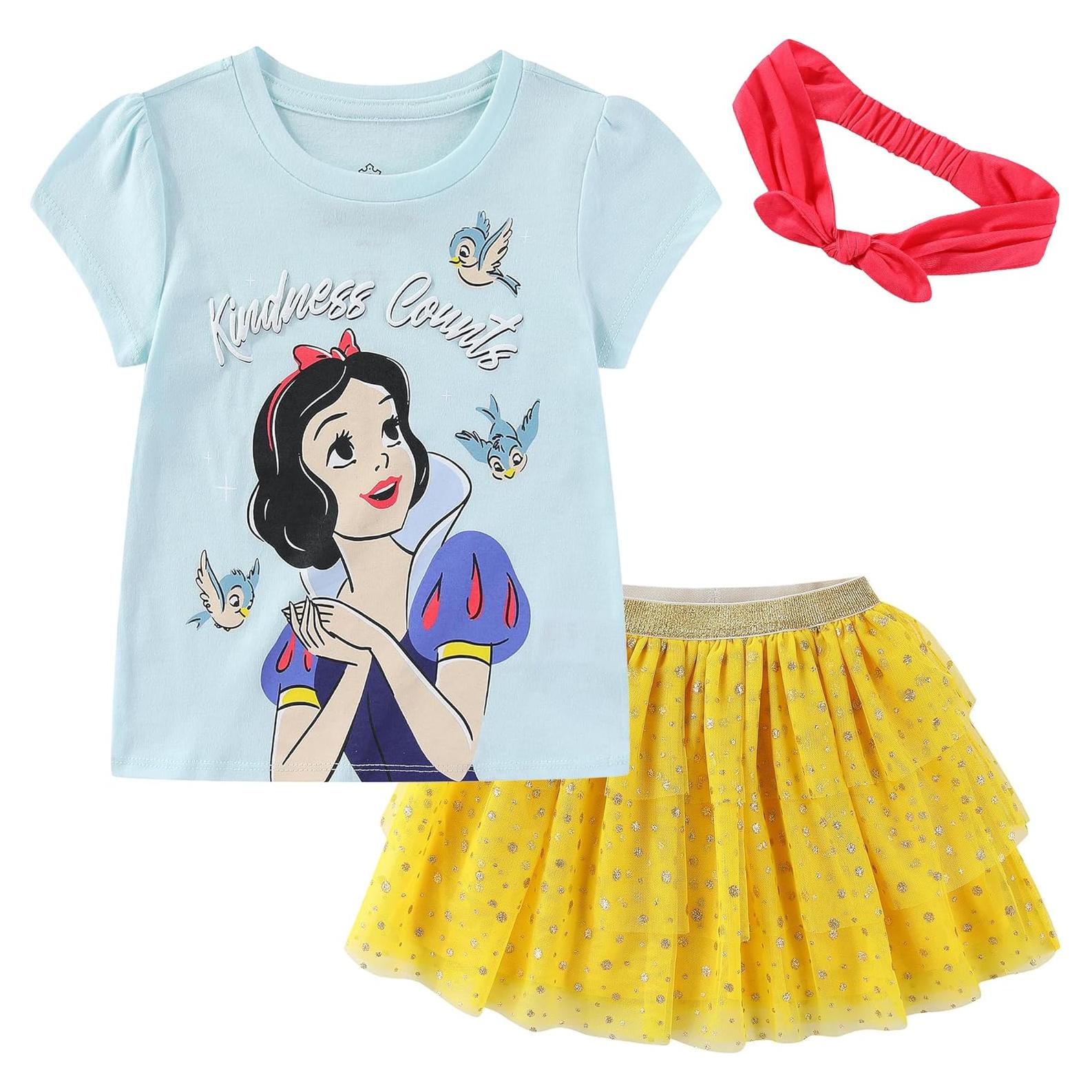 Conjunto Camiseta y Falda de Tul Disney Frozen 3T Azul