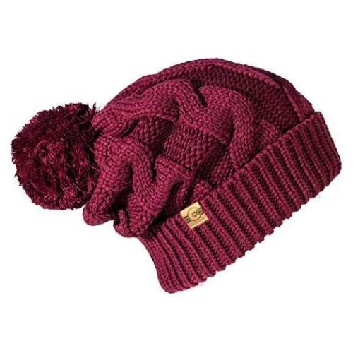 Gorro Beanie YoColorado para Mujeres Talla Única Burdeos