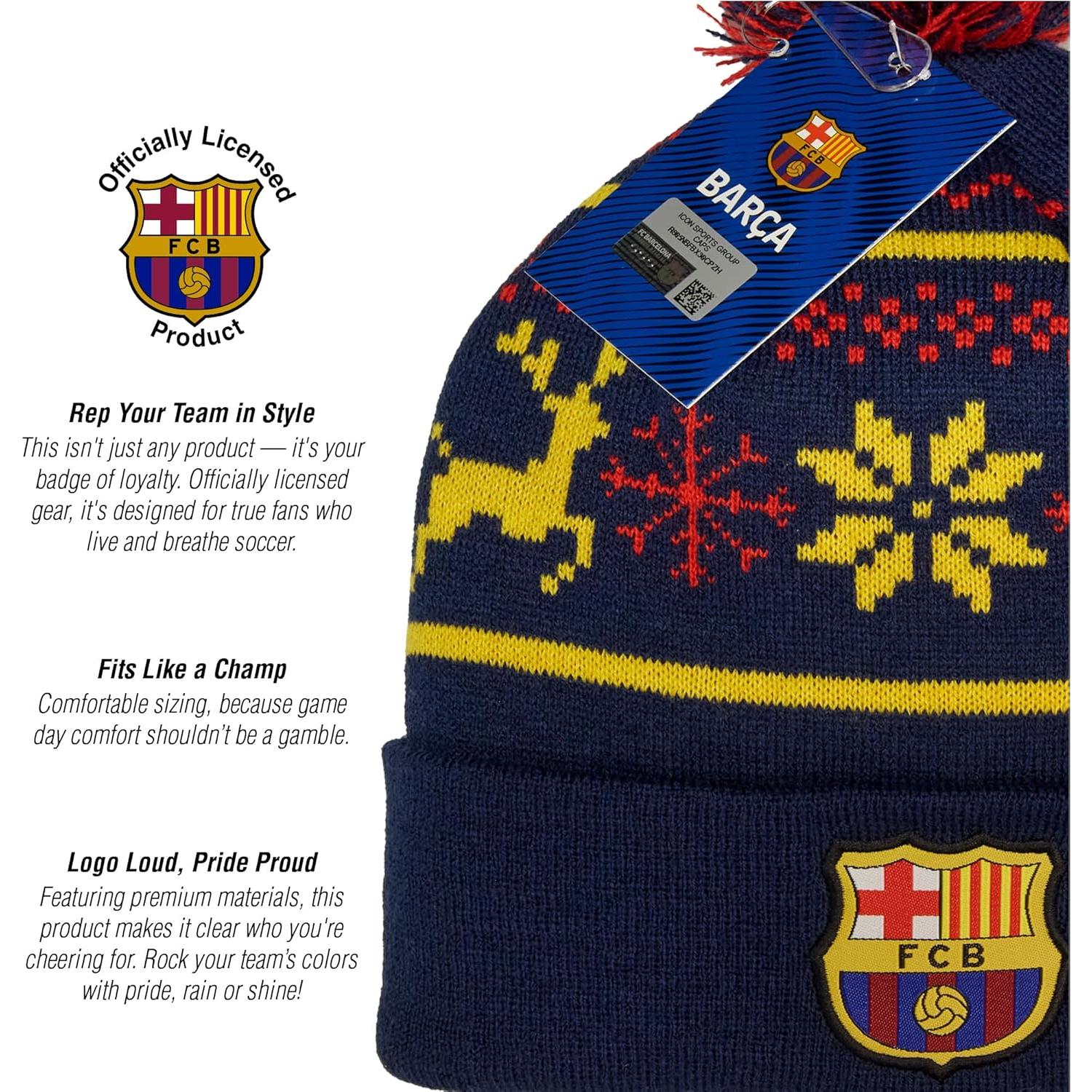 Gorro de Invierno Oficial FC Barcelona - Tejido Suave Premium