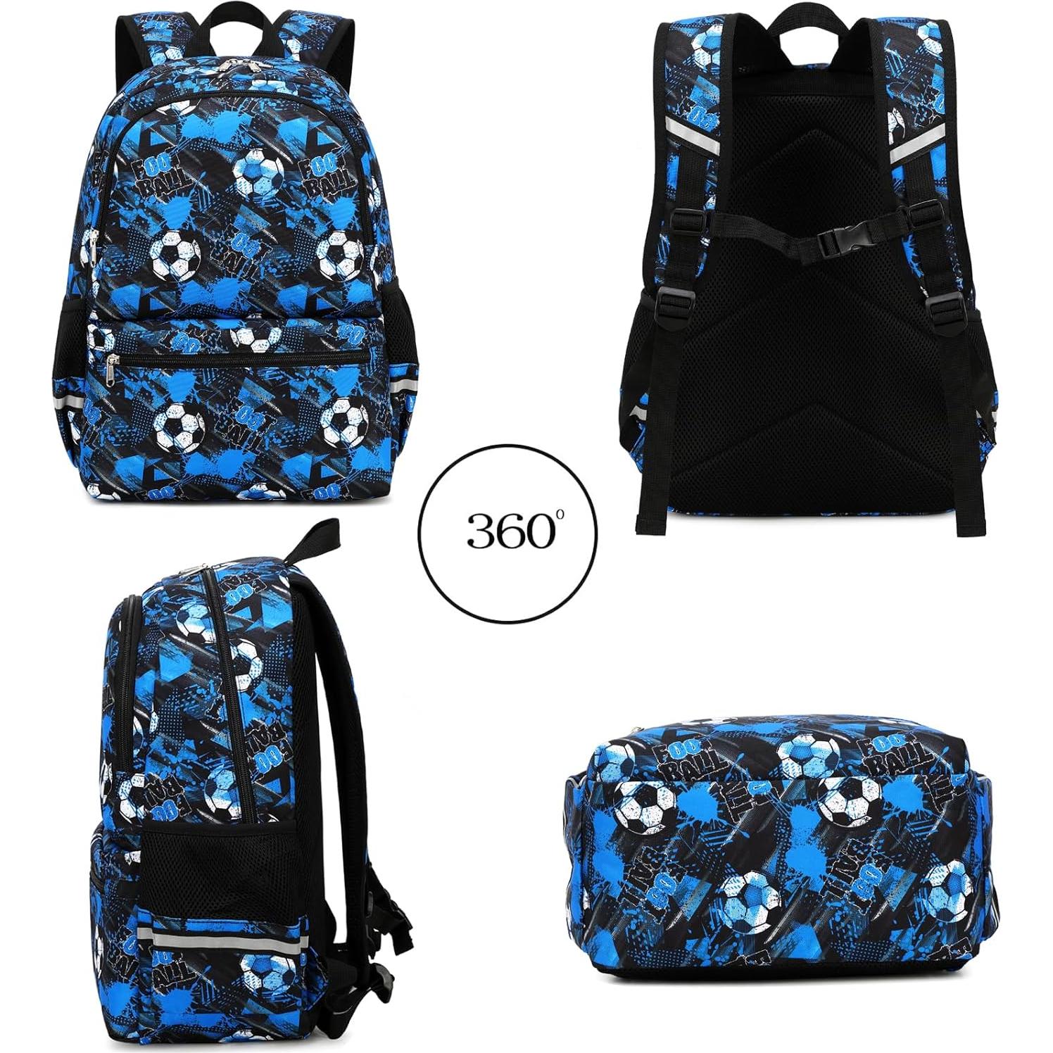 Mochila escolar DSIUE para niños con bolsa de almuerzo 43.2x30.9cm