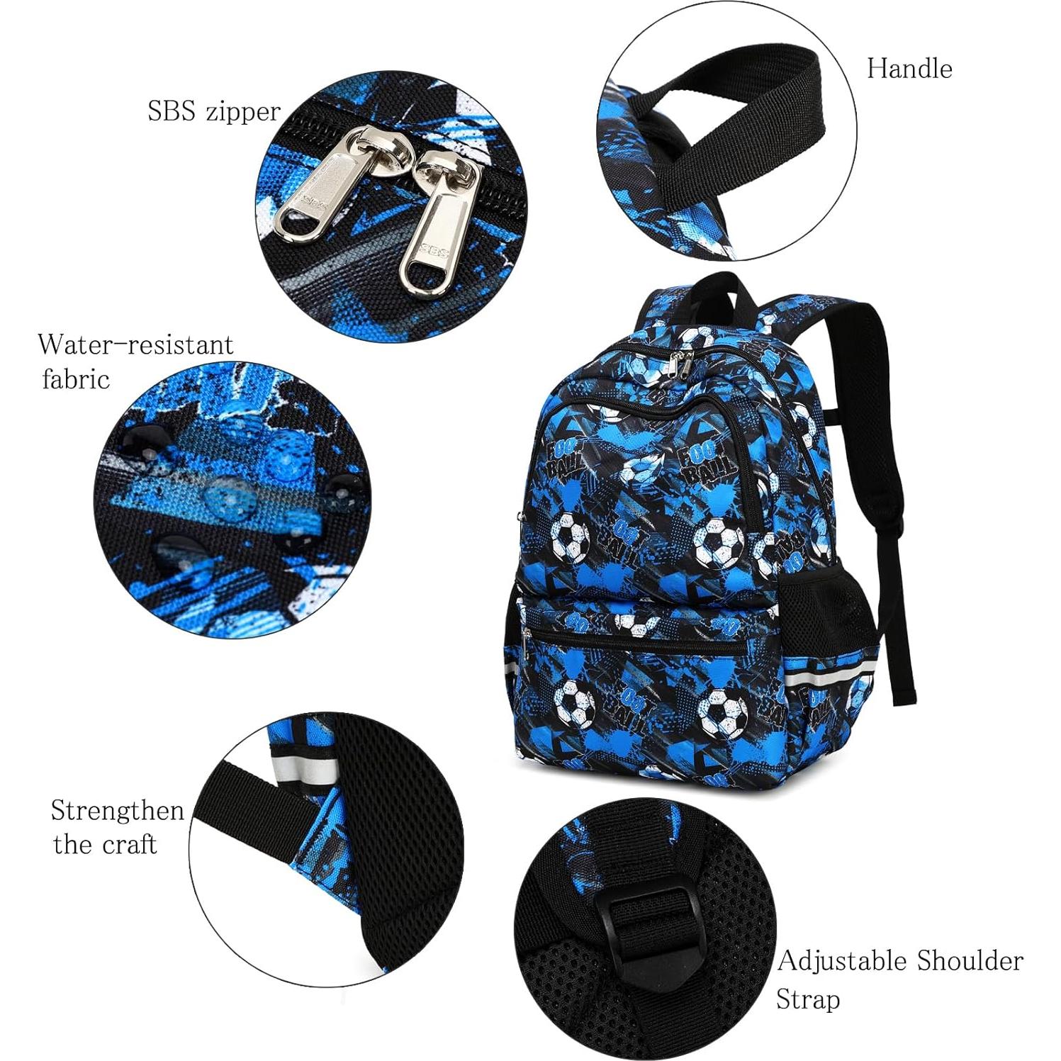 Mochila escolar DSIUE para niños con bolsa de almuerzo 43.2x30.9cm