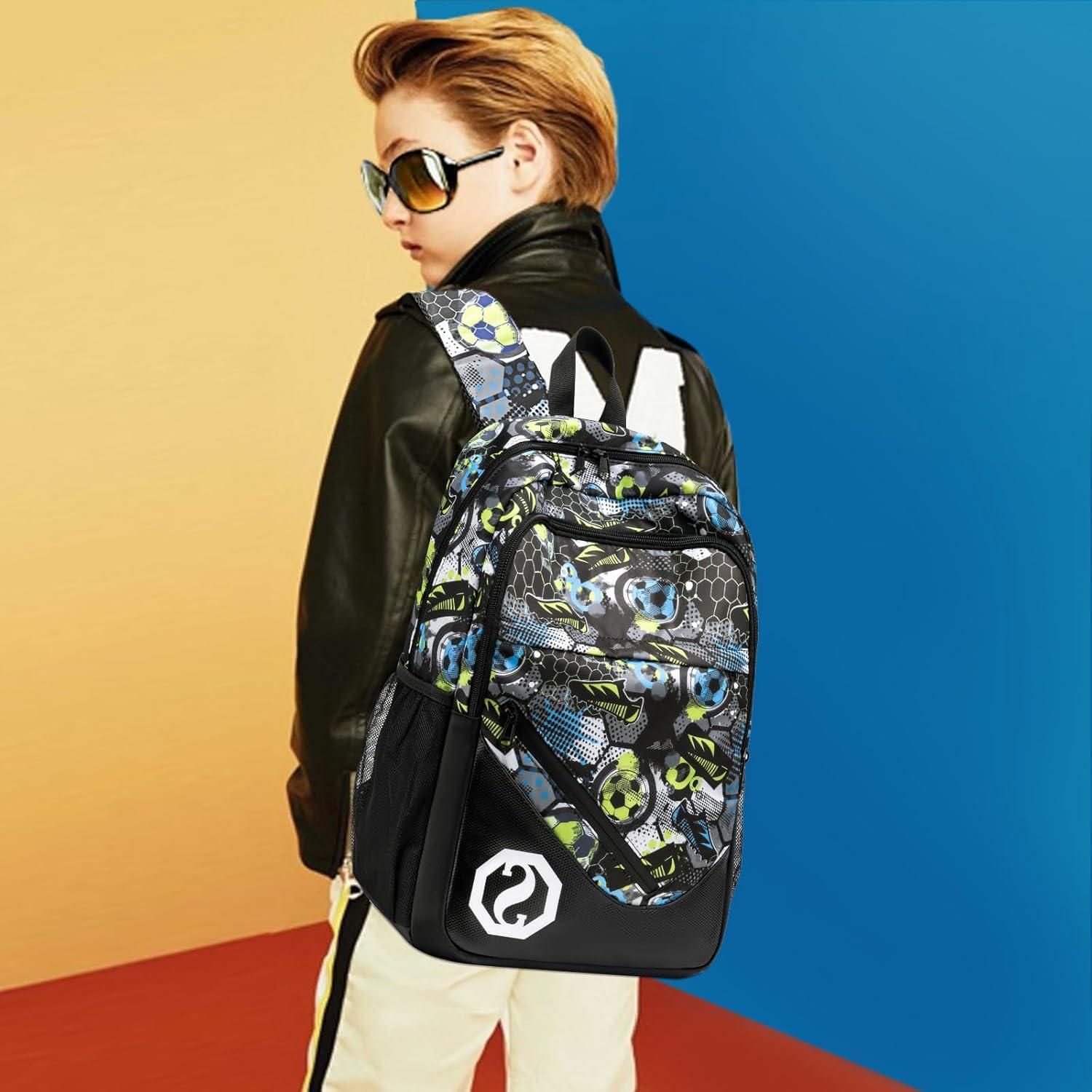 Mochila Escolar CAMTOP Niños 3 en 1 con Lonchera y Estuche