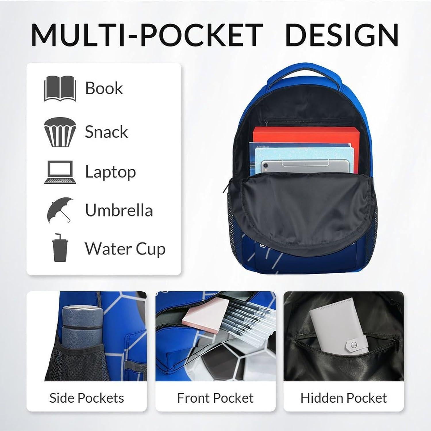 Mochila Escolar Personalizada Cozyaura 30.5x13.7x43.2cm