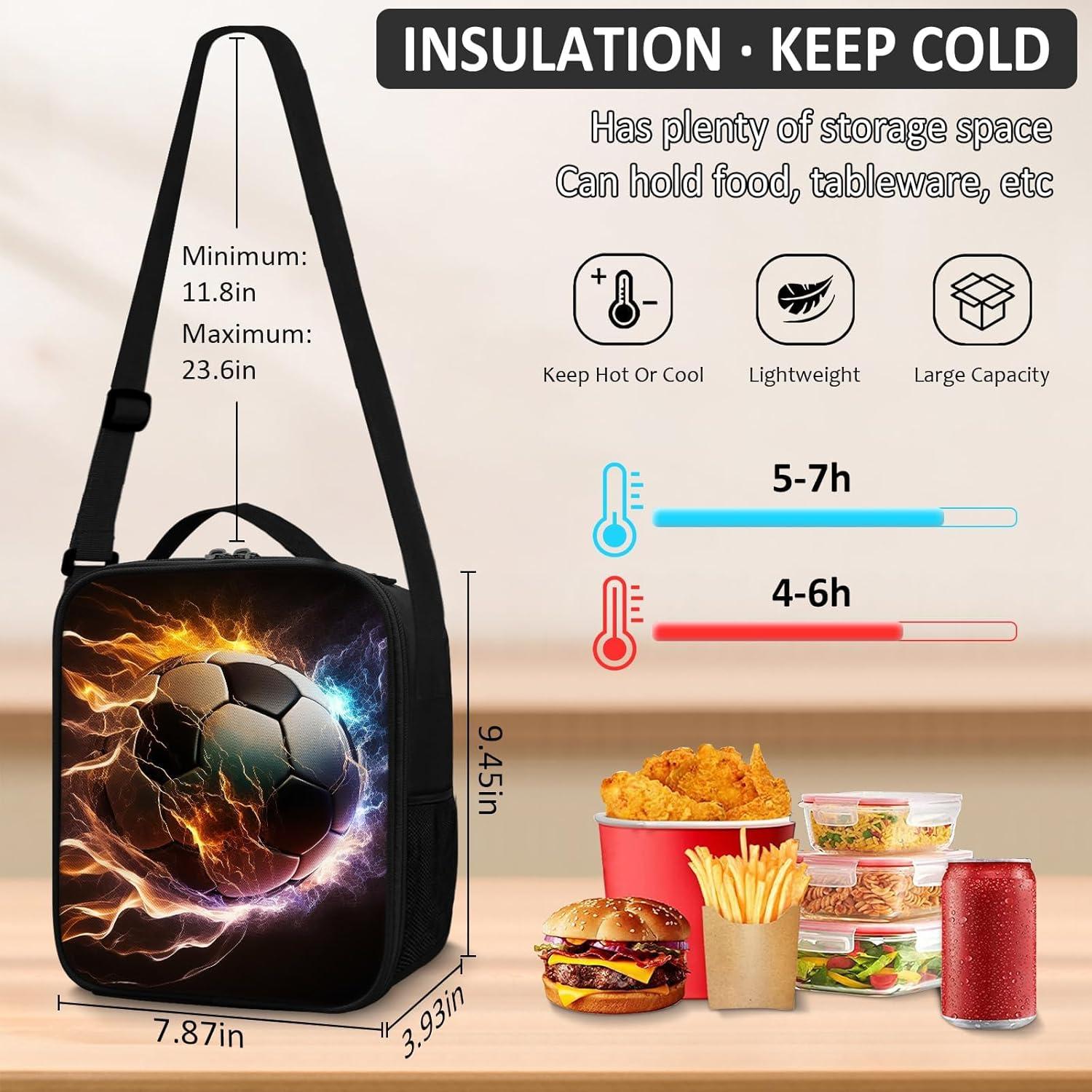 Mochila Escolar TILYTADLY Set Fútbol 4 en 1 43 cm