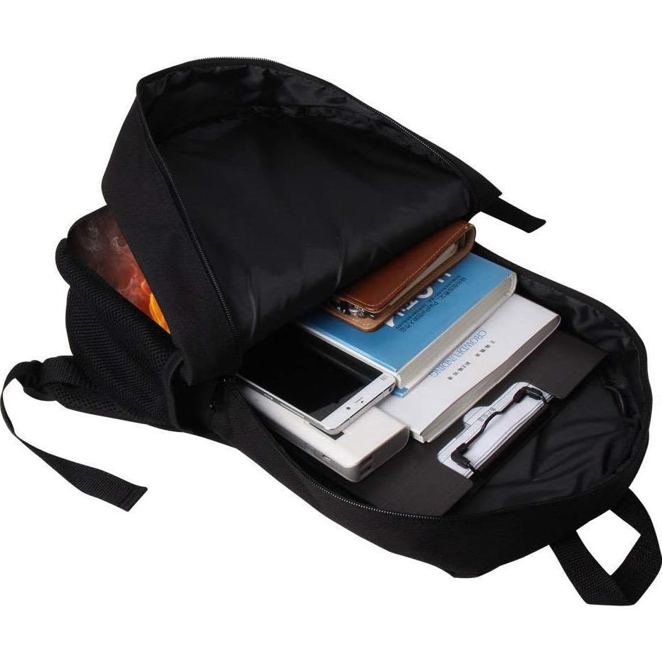 Mochila Deportiva 43 cm Negra para Niños - Poliéster Resistente