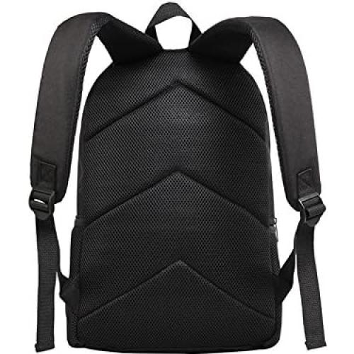Mochila Deportiva 43 cm Negra para Niños - Poliéster Resistente