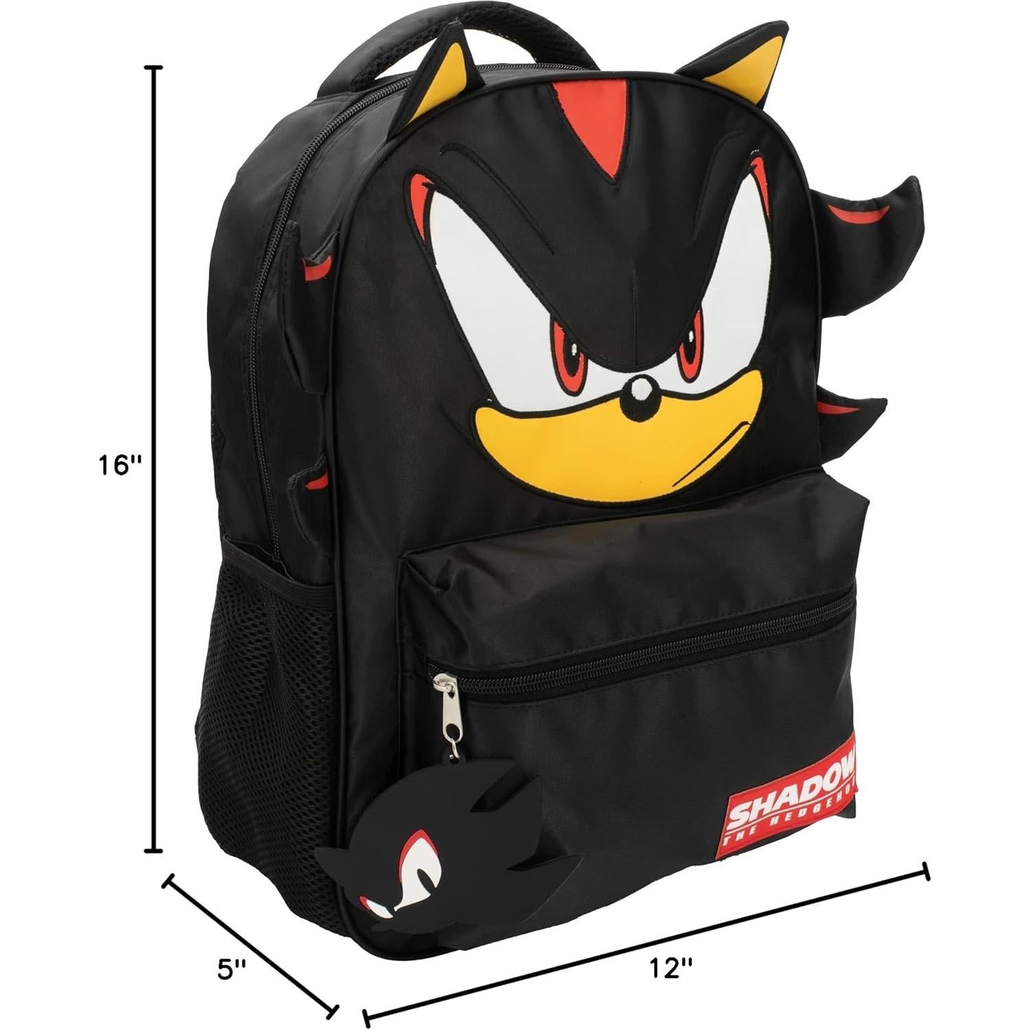 Mochila Sonic The Hedgehog 16" 3D para Niños - Duradera