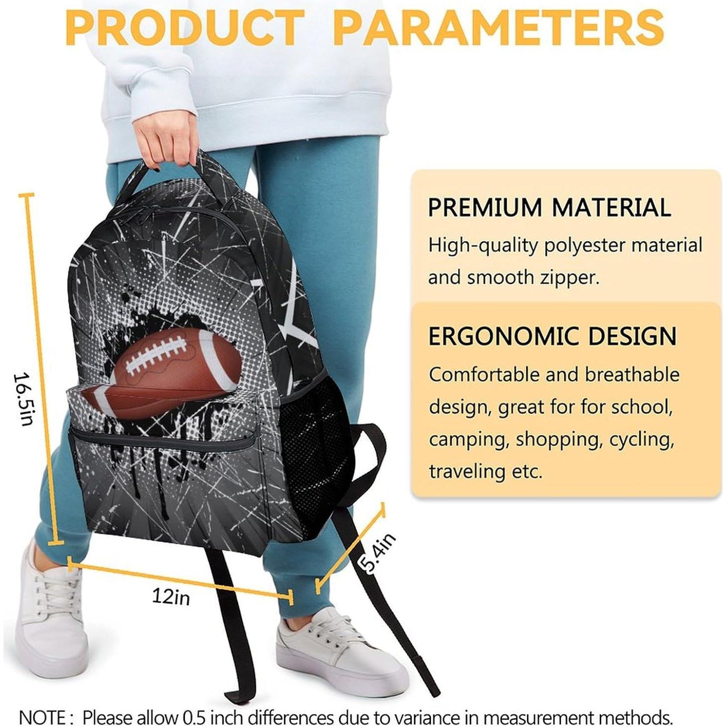 Mochila de Fútbol para Niños 41.9x30.5x13.7cm - Estampado