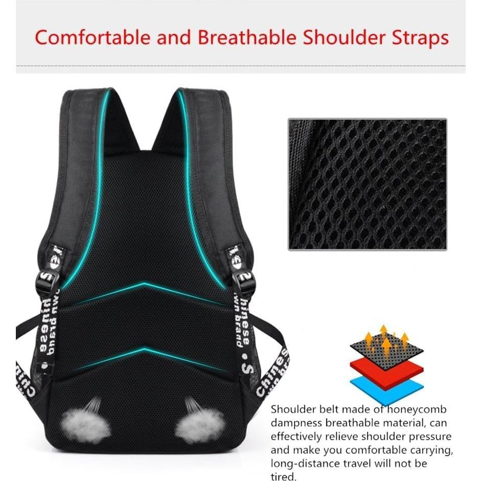 Mochila FLYMEI para Niños 45x30x14 cm Anime Impermeable