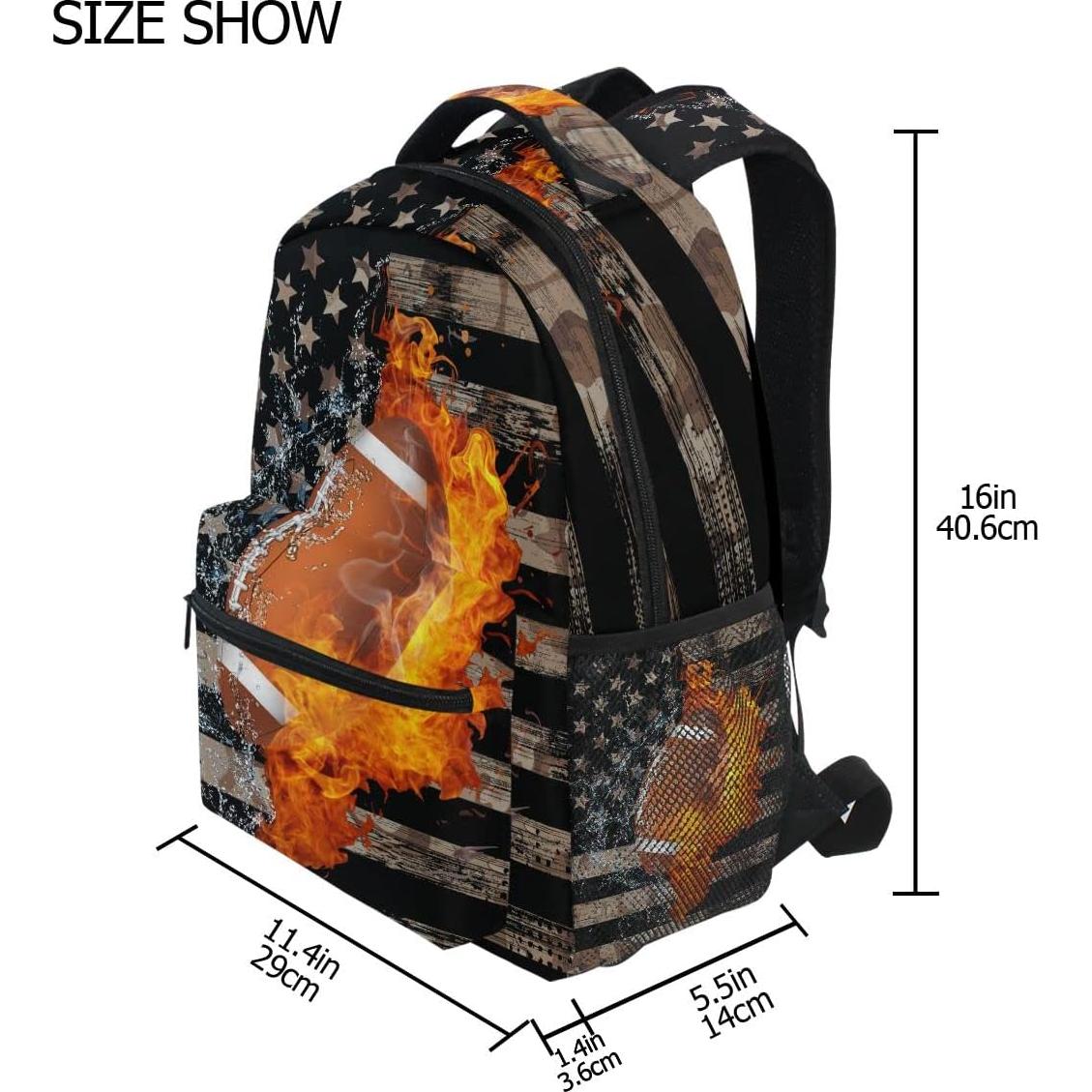 Mochila Fisyme Multicolor para Laptop 29x17.6x40.6cm