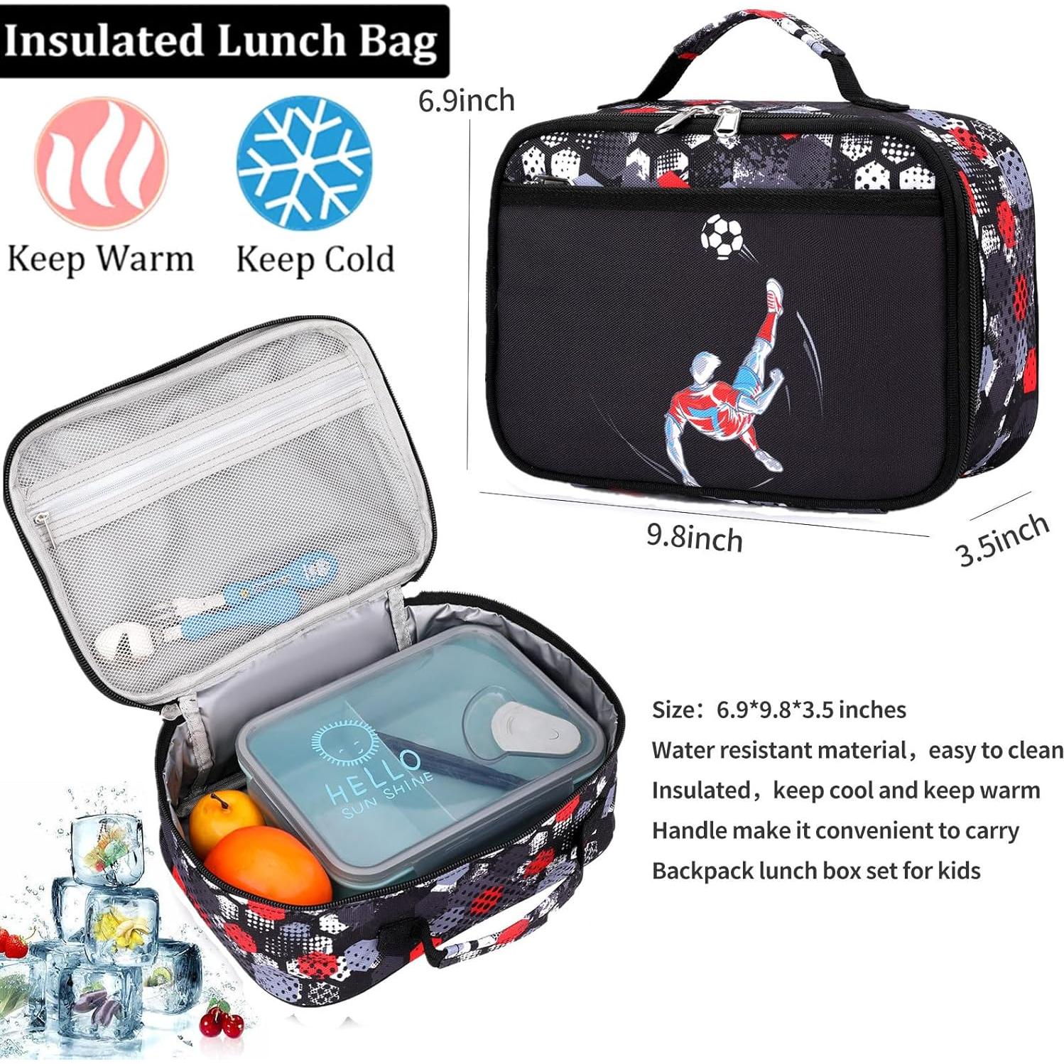 Mochila Camo Ligera para Niños 20L - Jugador de Fútbol Rojo