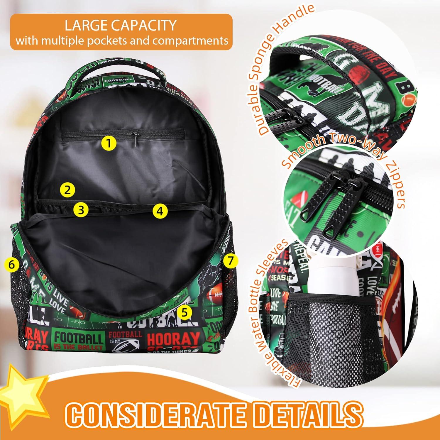 Mochila de Fútbol SEAZUIIS 17L para Niños y Adultos