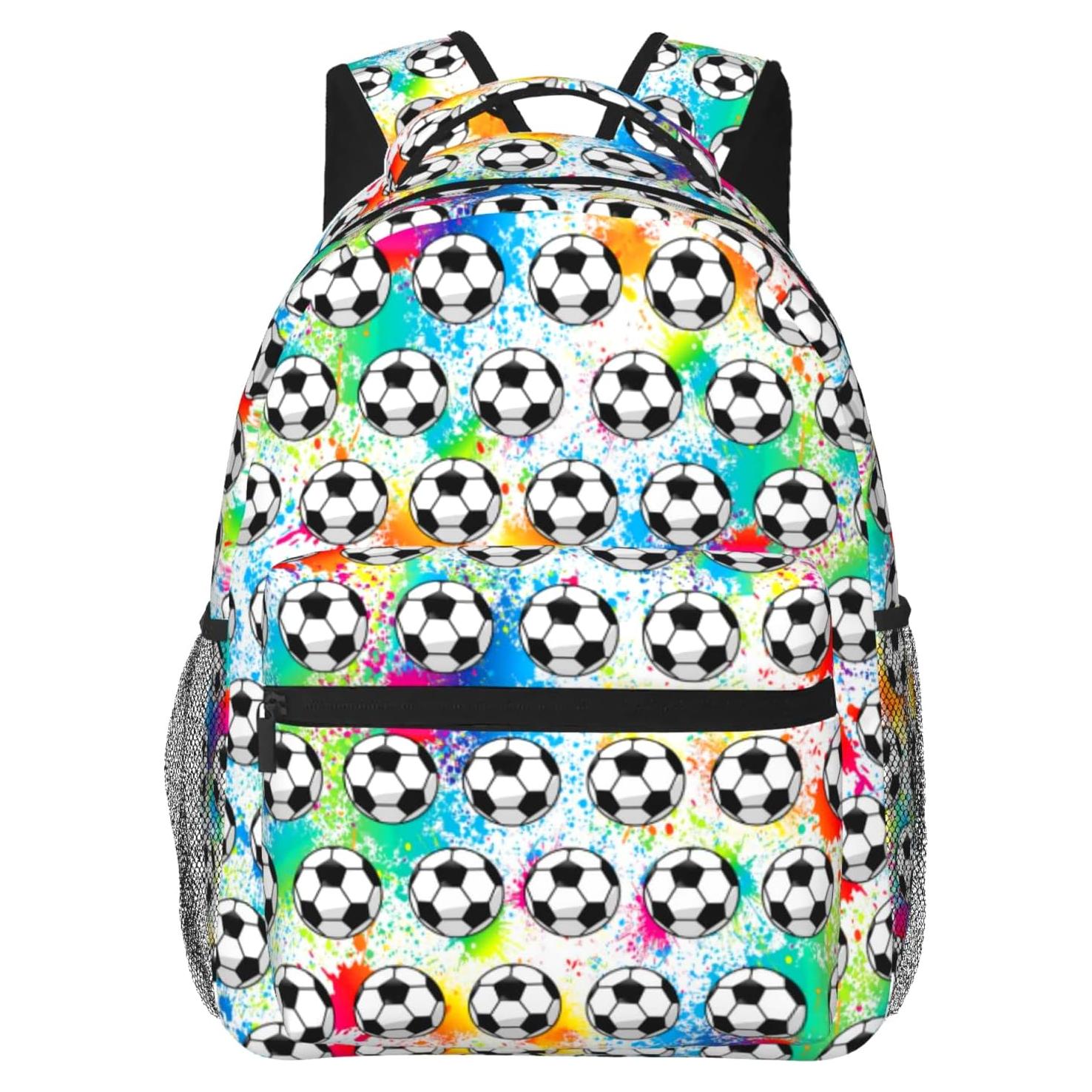 Mochila de Fútbol 3D YAIOUD Unisex 40 cm Ligera y Duradera