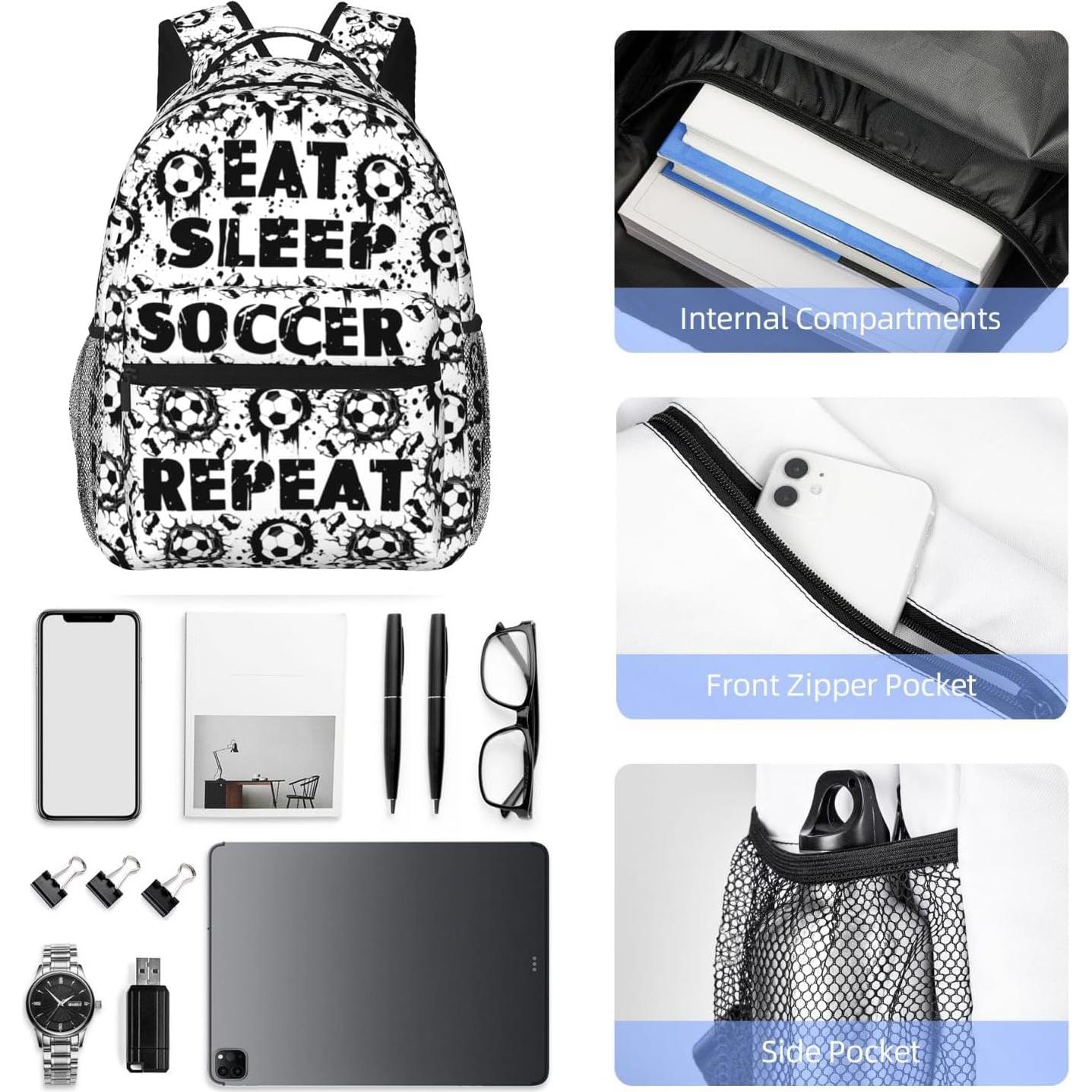 Mochila de Fútbol Unisex 40x29x20 cm Bolsa de Viaje Deportiva