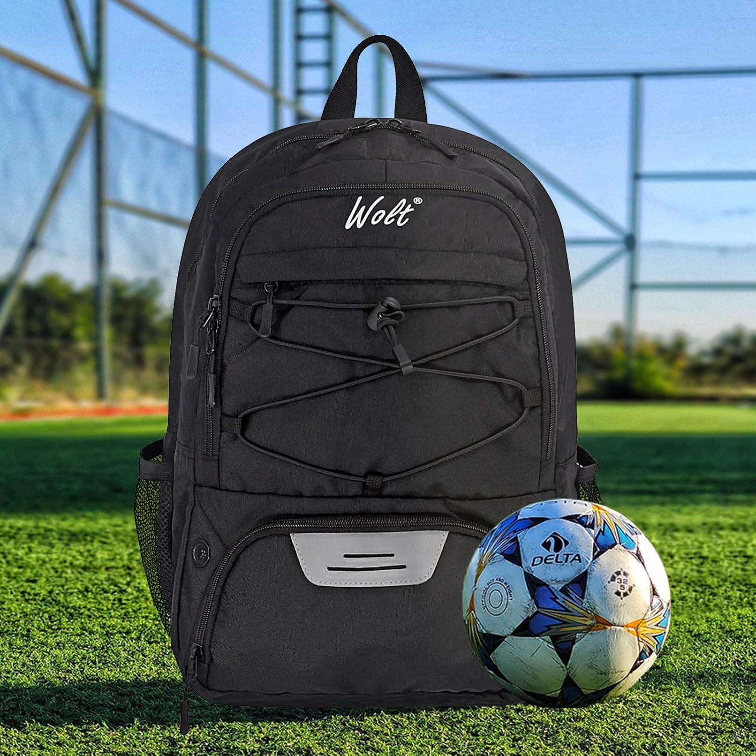 Mochila Deportiva WOLT para Balón de Fútbol y Zapatos 30L